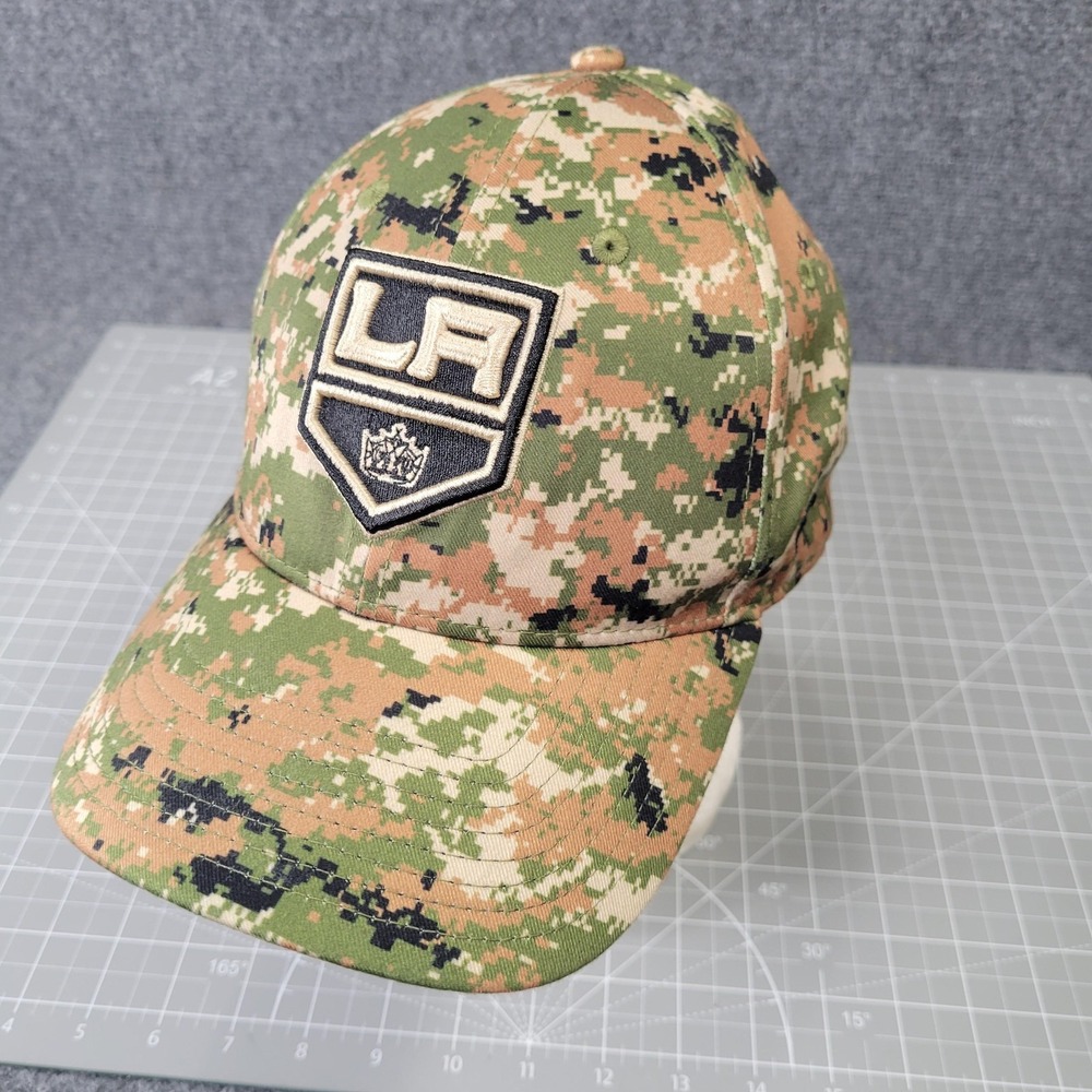 Los Angeles Kings Hat Cap Strap Back NHL Hockey Mens Pro Military Camo